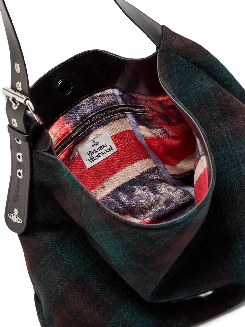 Vivienne Westwood Maxime grote schoudertas - Groen