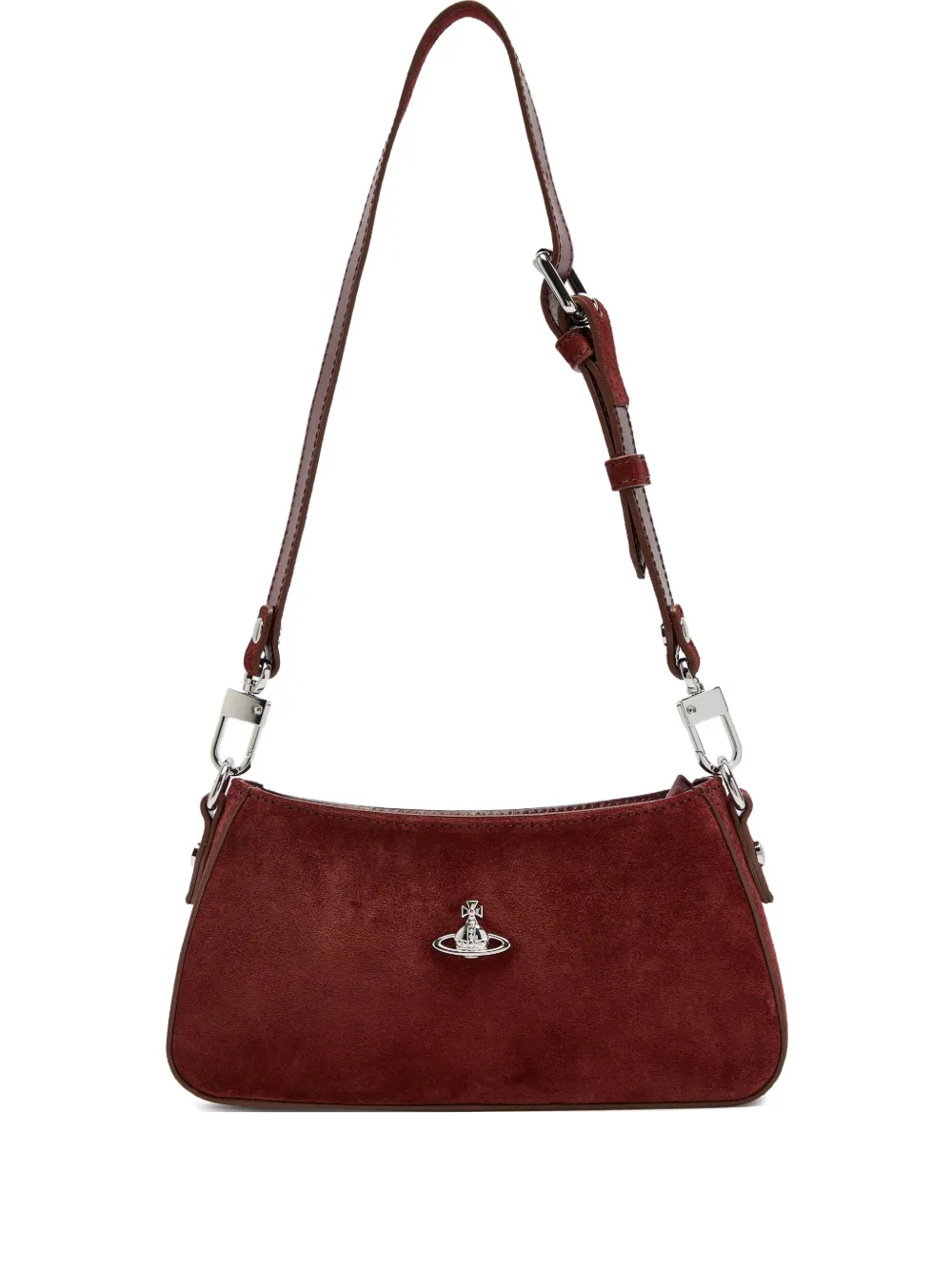 Vivienne Westwood Tasha suede shoulder bag - レッド Vivienne Westwood Tasha suede shoulder bag - レッド