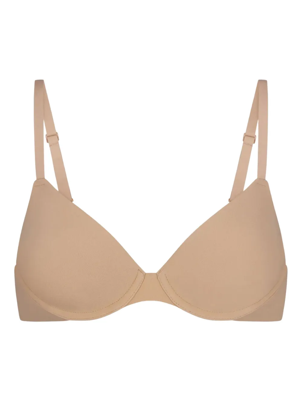 Skims Adjustable Straps T-shirt Bra In Brown
