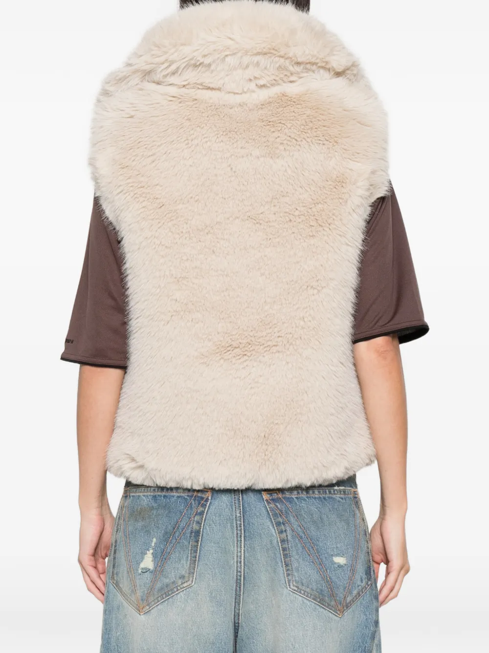 Moose Knuckles Jack van imitatiebont Beige