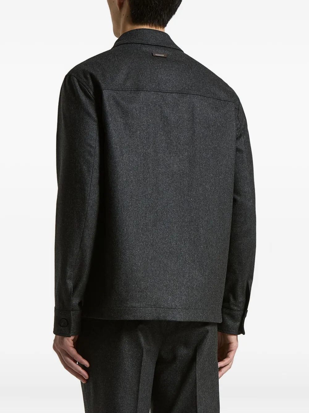 Peserico Jack met zak en knoop Grijs