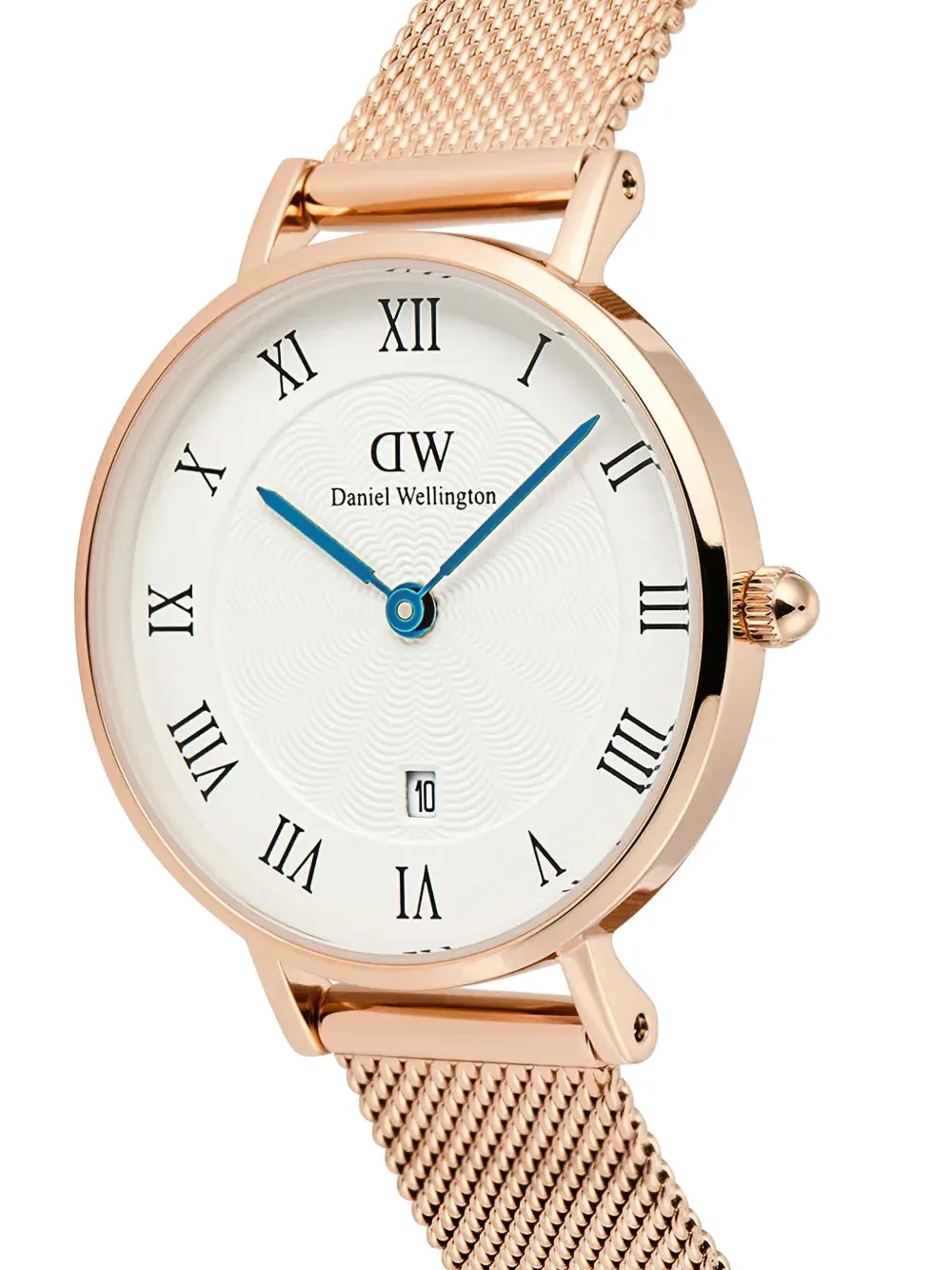 Daniel Wellington Petite & Quadro Roman Numerals Date 28mm - Wit
