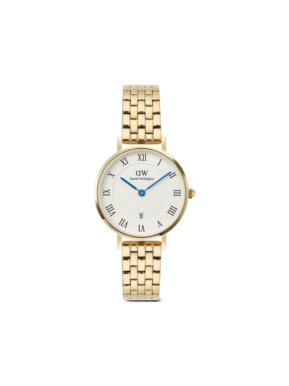 Daniel Wellington Petite & Quadro Roman Numerals Date 28mm In Brown