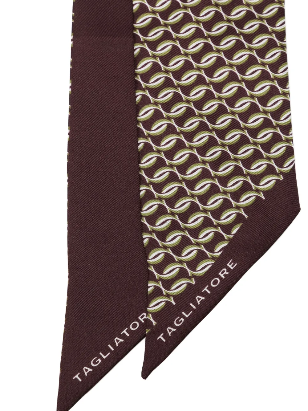 Tagliatore patterned foulard scarf - Bruin
