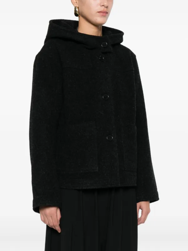 Mhl By Margaret Howell Hooded Jacket | Black | FARFETCH CA