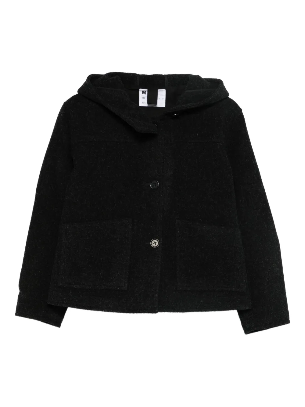 Mhl By Margaret Howell Hooded Jacket In Black