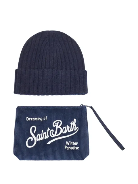MC2 Saint Barth embroidered beanie pouch (set of two)