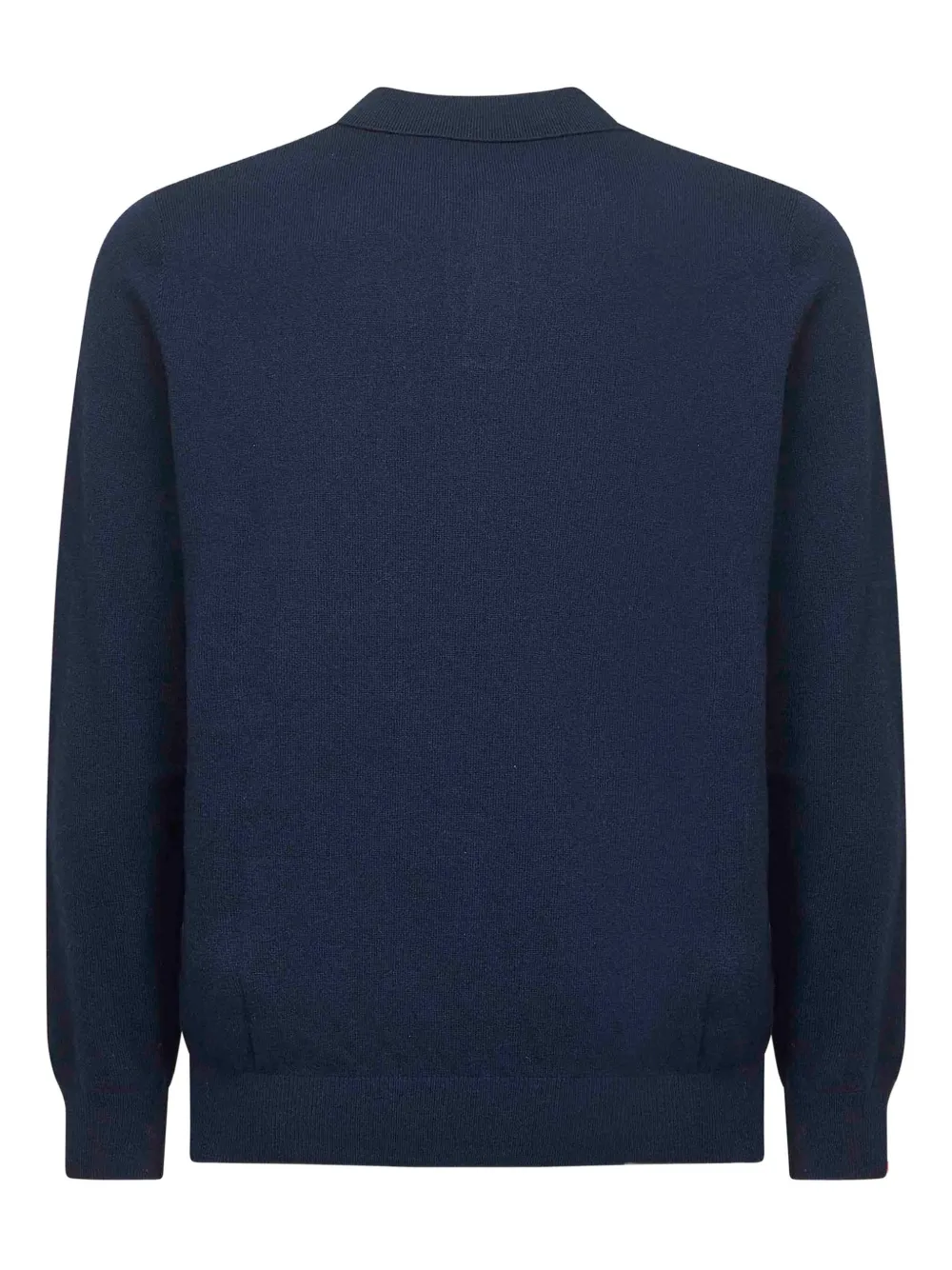 MC2 Saint Barth ribbed embroidery polo shirt - Blauw