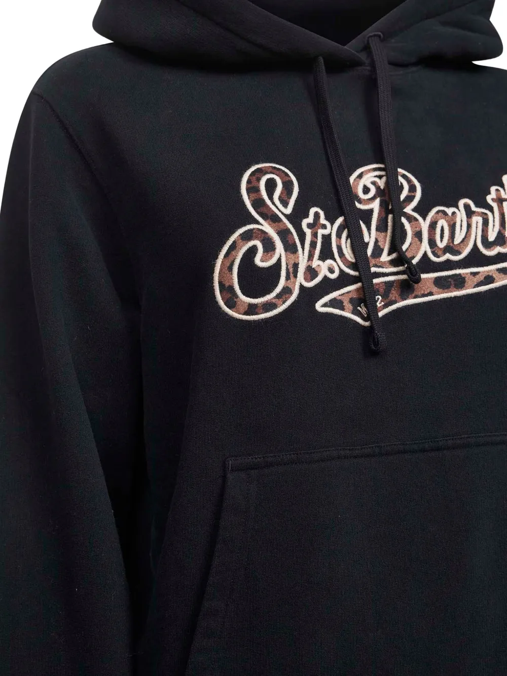 Mc2 Saint Barth Blue Logo Lettering Virginia Hoodie In Blue