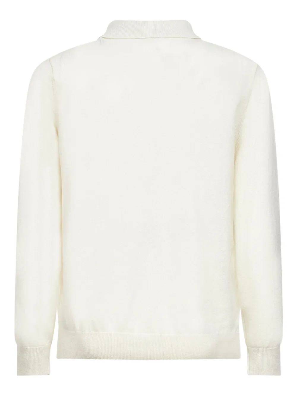 MC2 Saint Barth ribbed embroidery polo shirt - Wit