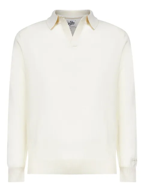 MC2 Saint Barth ribbed embroidery polo shirt
