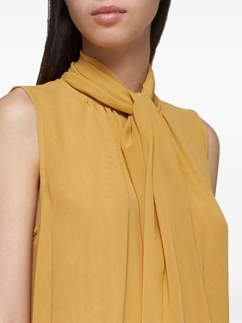 Max Mara Zijden blouse Bruin