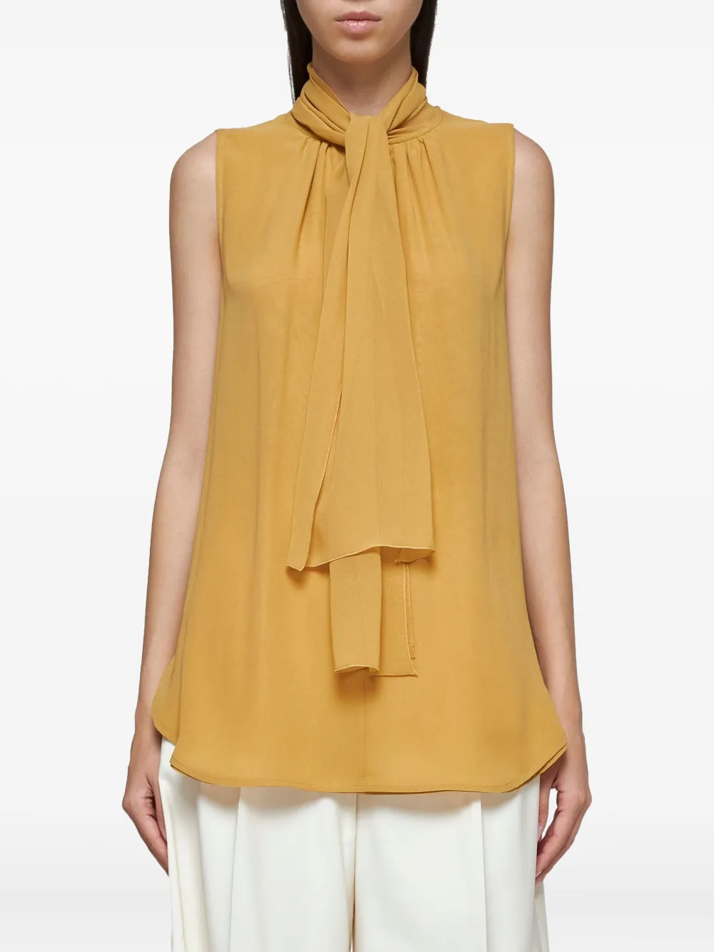 Max Mara Zijden blouse Bruin