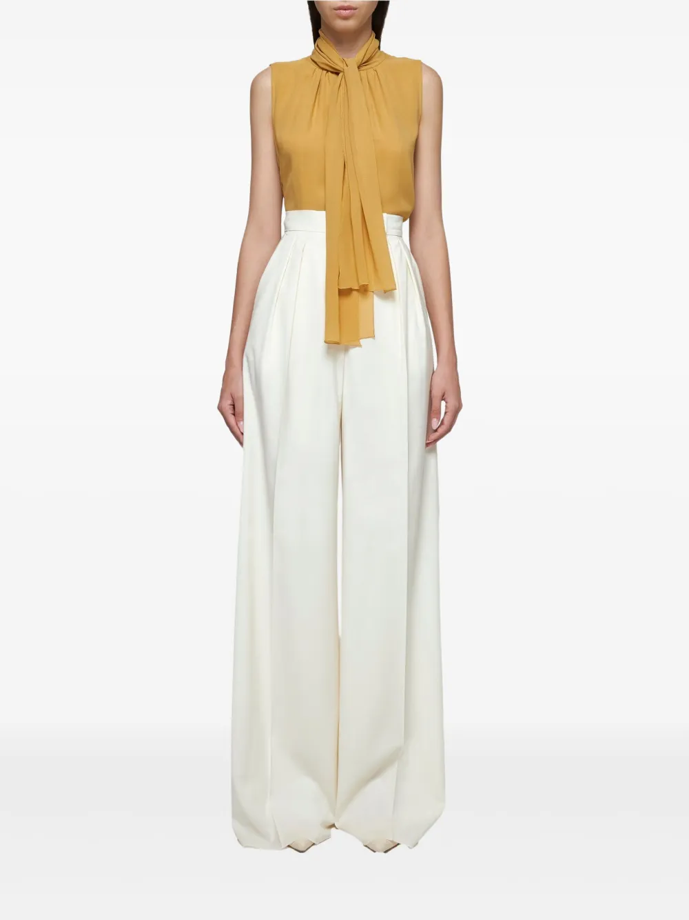 Max Mara Zijden blouse - Bruin