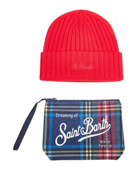 MC2 Saint Barth Aline clutch bag and Wengen beanie hat set