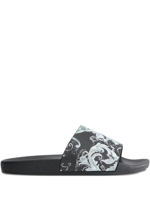 Versace Jeans Couture baroque print open toe sandals