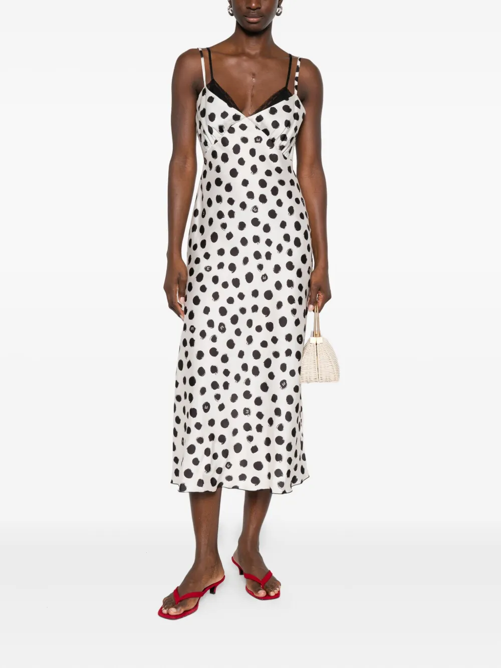 LIU JO Jurk met stippen - Wit