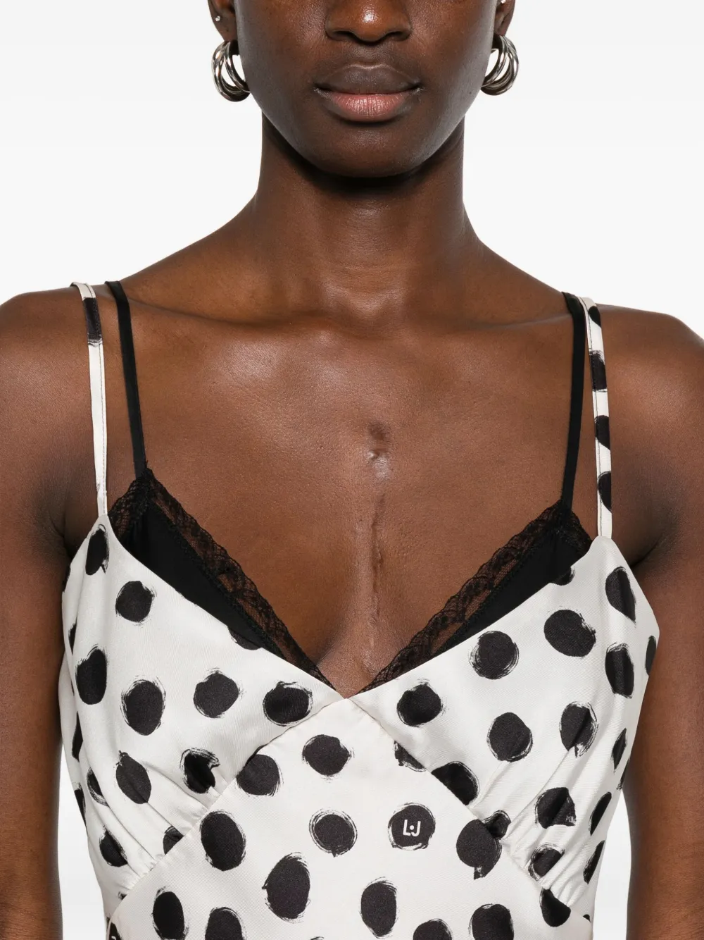 Liu •jo Polka Dot-pattern Dress In White