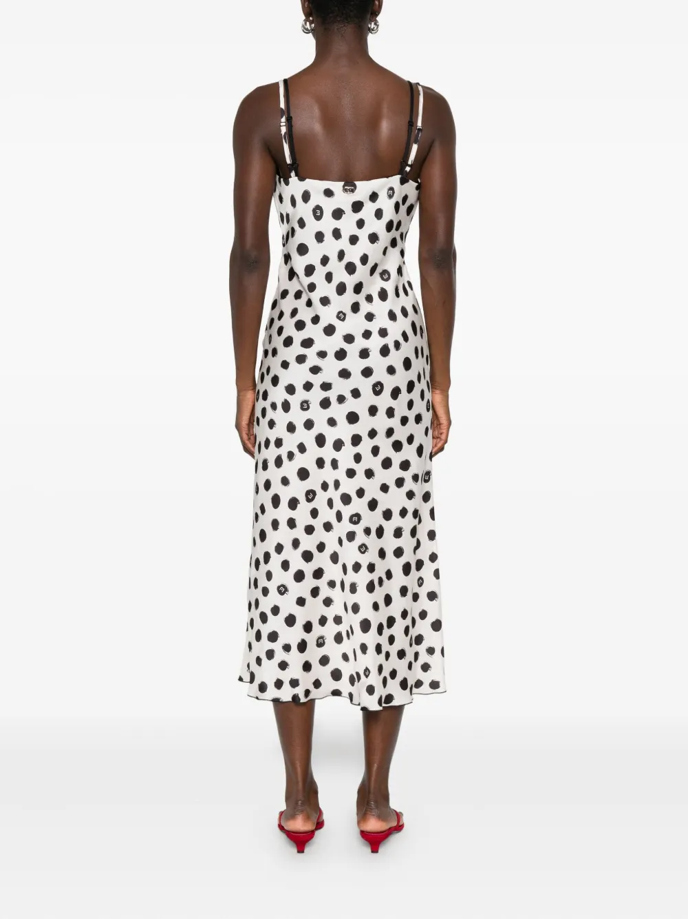 Liu •jo Polka Dot-pattern Dress In White