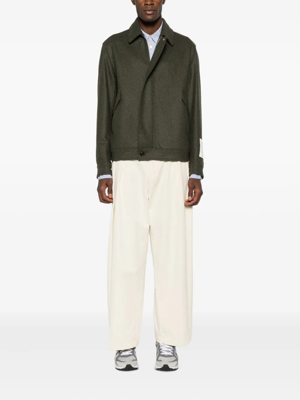 New York Resident Flap-pocket Jacket In Green