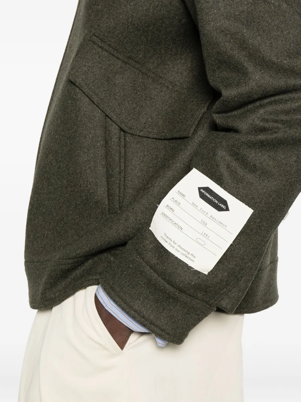 New York Resident Flap-pocket Jacket In Green
