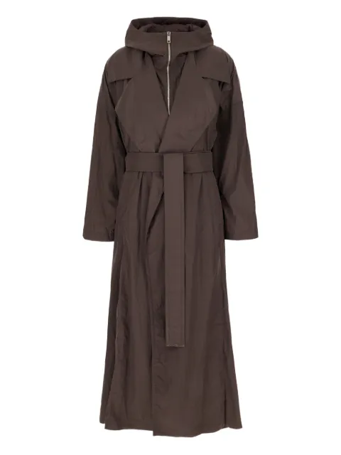 Sportmax hooded belted trench coat
