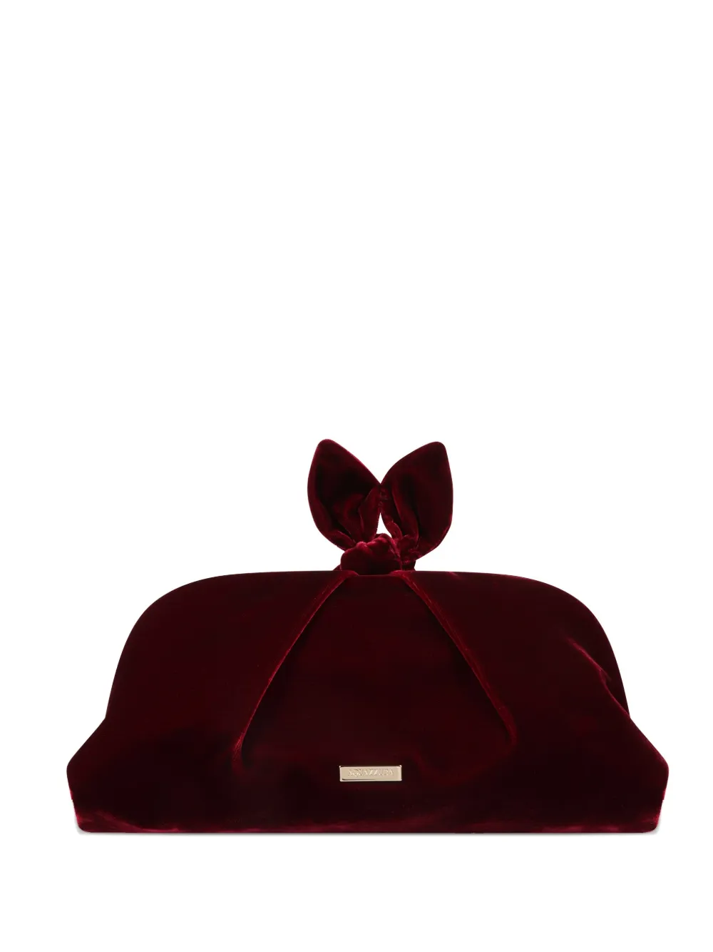 Aquazzura bow velvet clutch bag | Red | Image 1