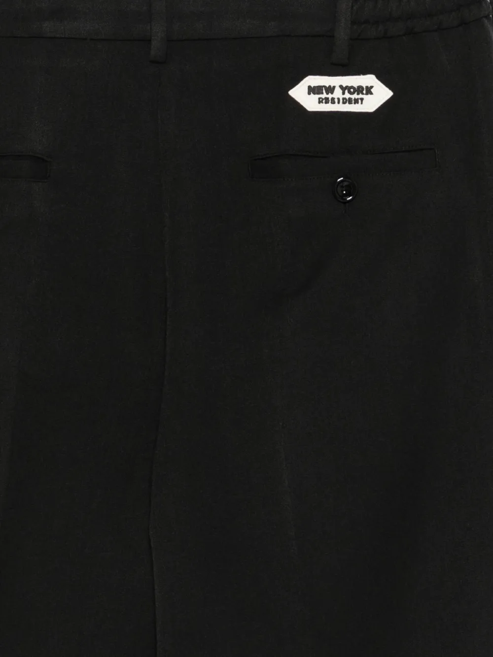 New York Resident Logo-patch Pants In Black