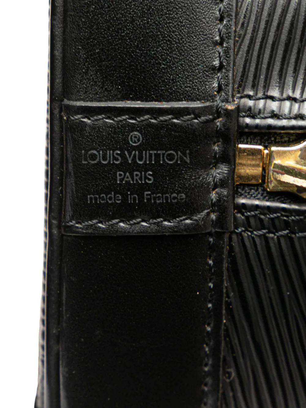 Pre-owned Louis Vuitton 1997 Epi Alma Pm Handbag In Black