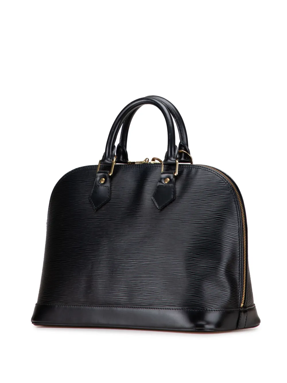 Pre-owned Louis Vuitton 1997 Epi Alma Pm Handbag In Black