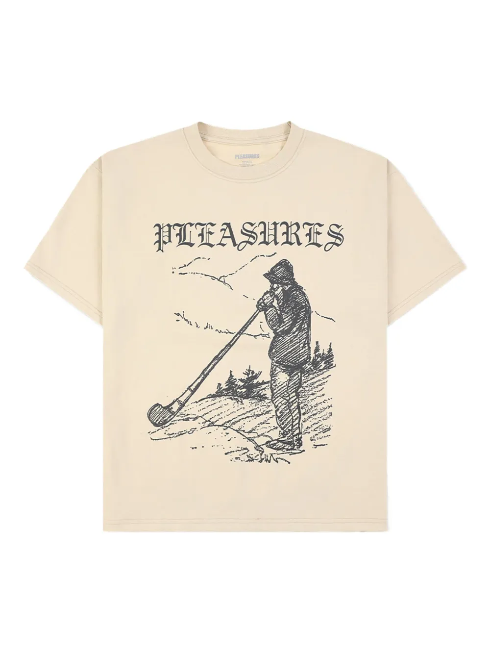 Pleasures Pipe T-shirt | Neutrals | Image 1