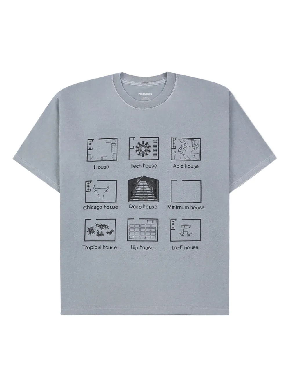 Pleasures House Blend T-shirt | Grey | Image 1