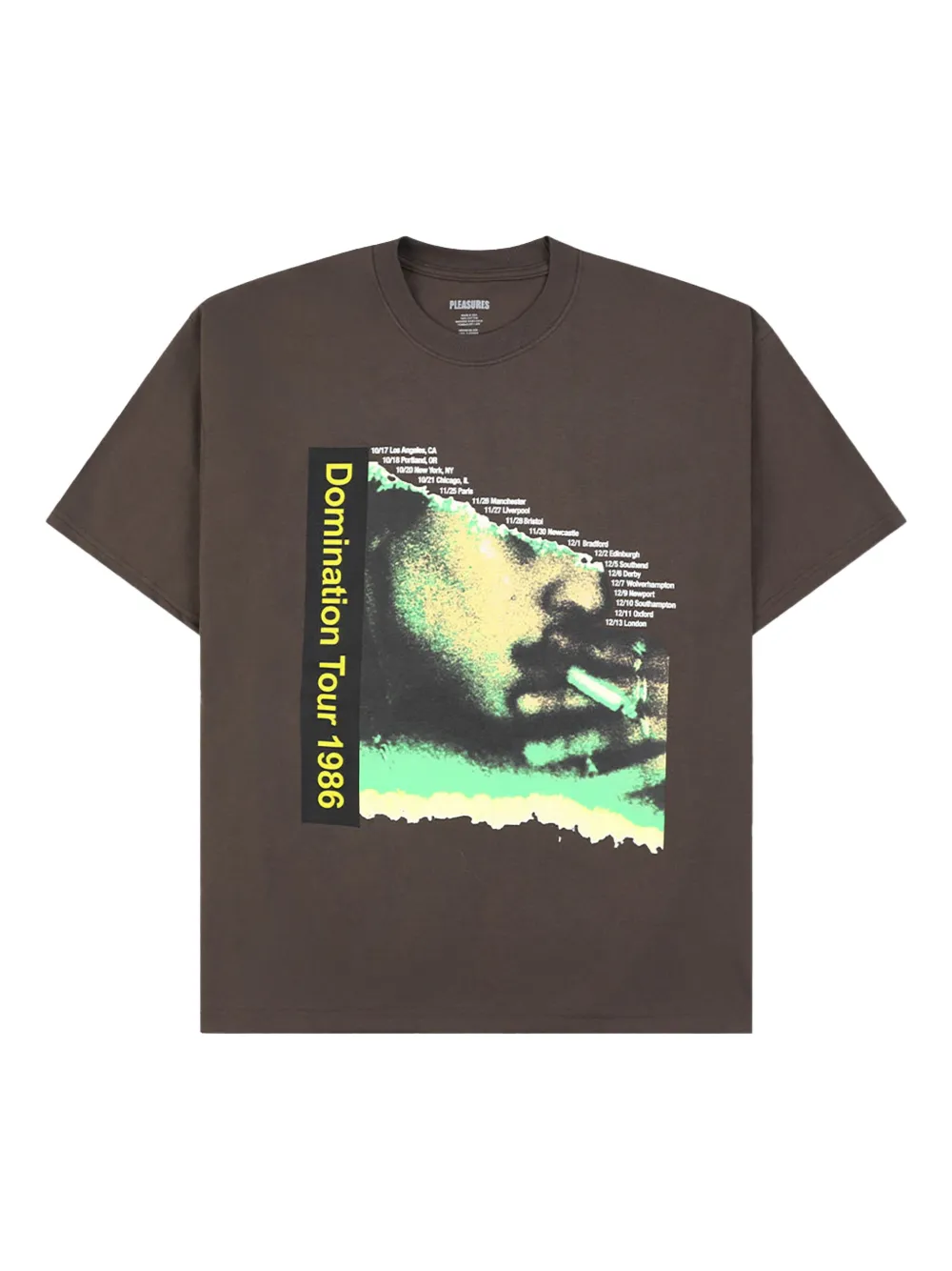 Pleasures Domination T-shirt | Brown | Image 1