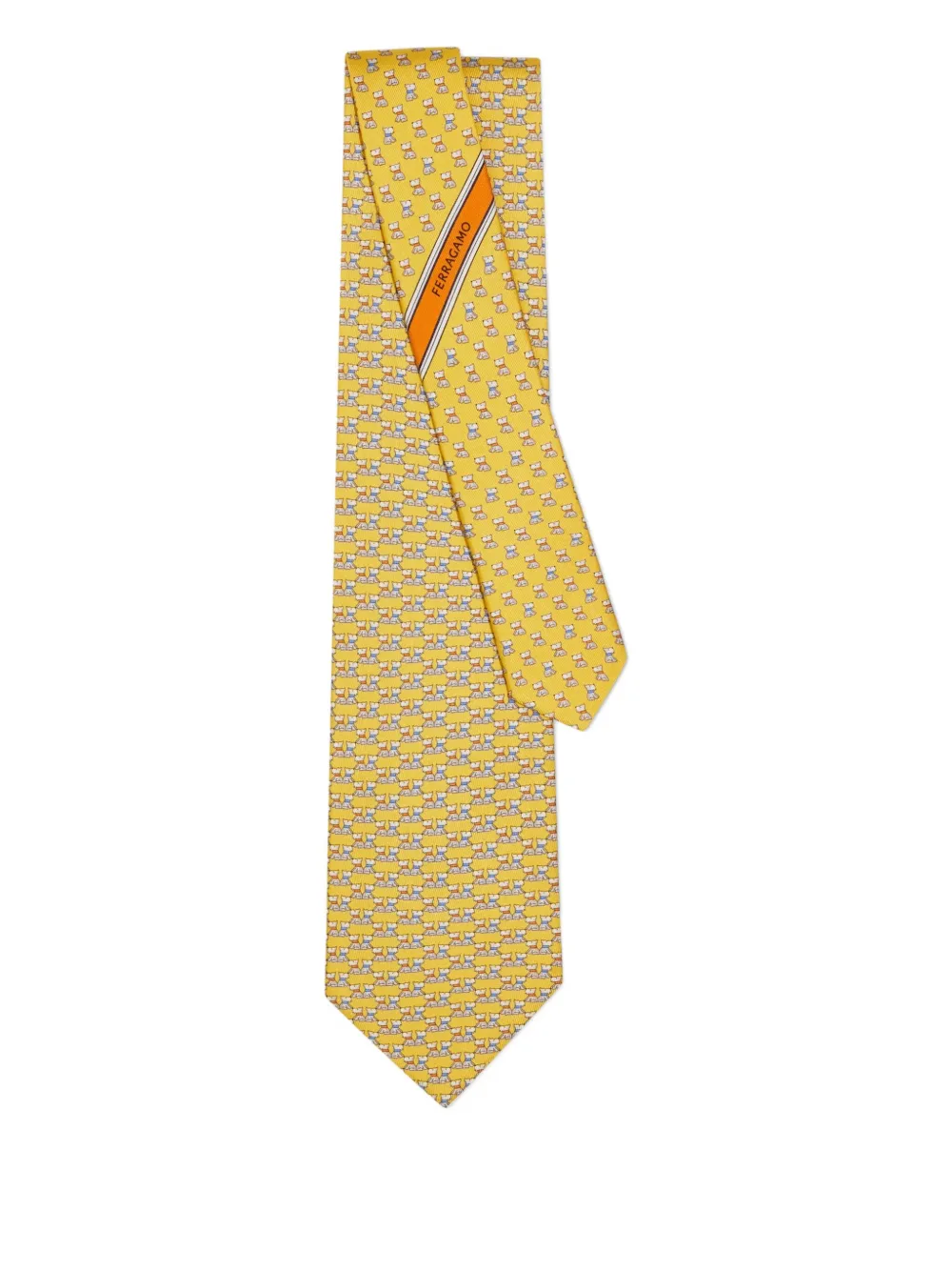 Ferragamo terrier print silk tie | Image 2