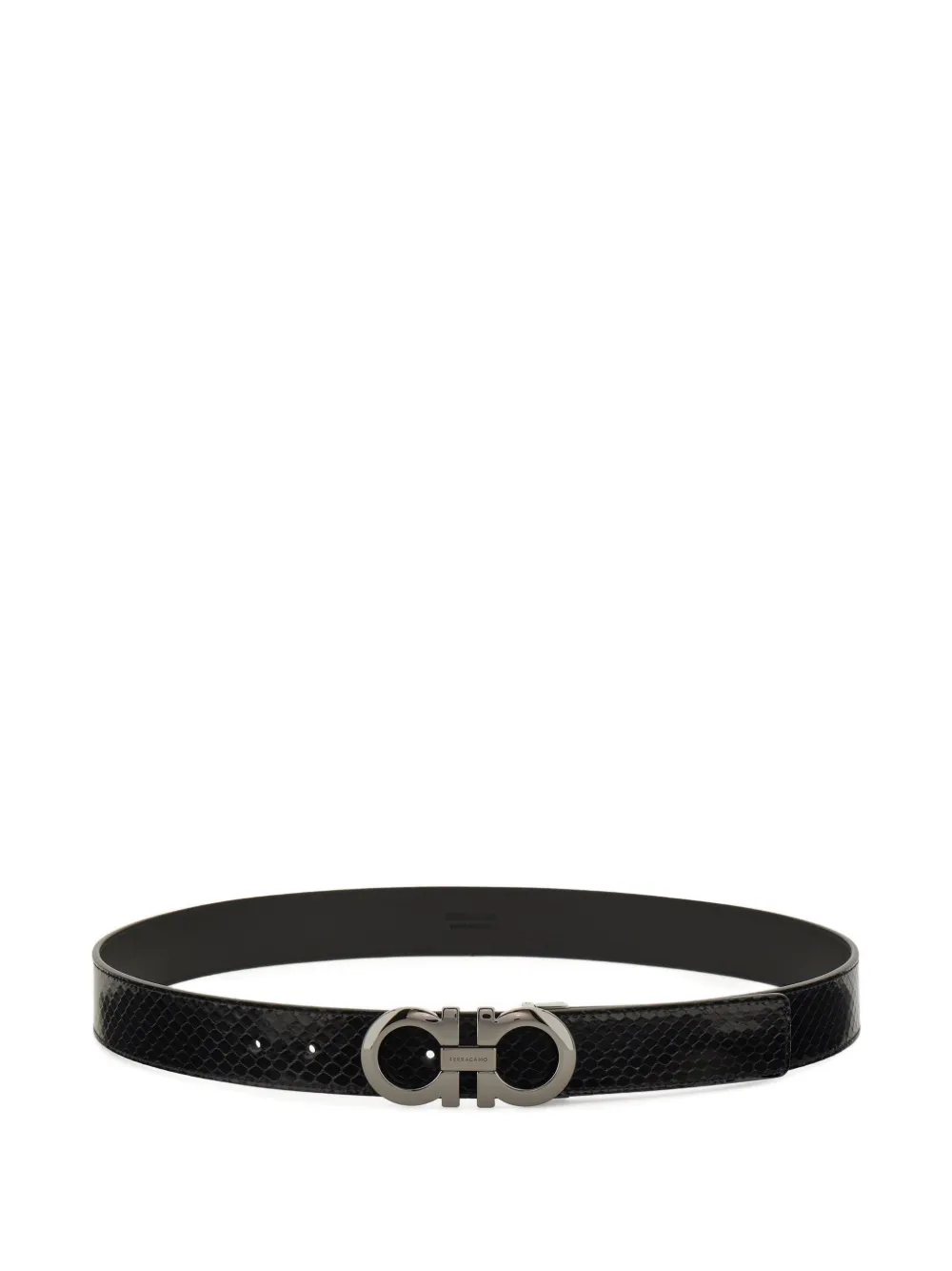 Ferragamo Adjustable Gancini belt - Nero