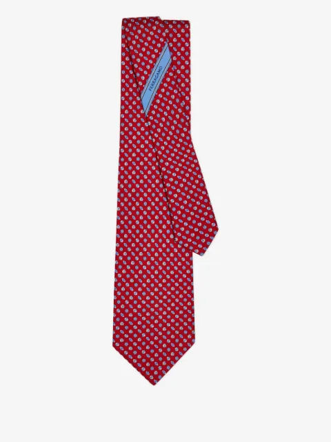 Ferragamo sport print silk tie