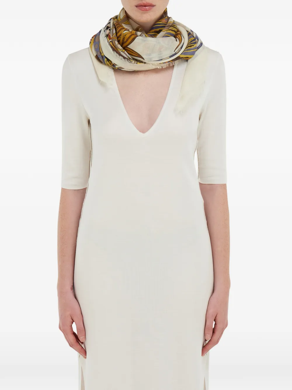 Ferragamo Rooster-print scarf | Image 2