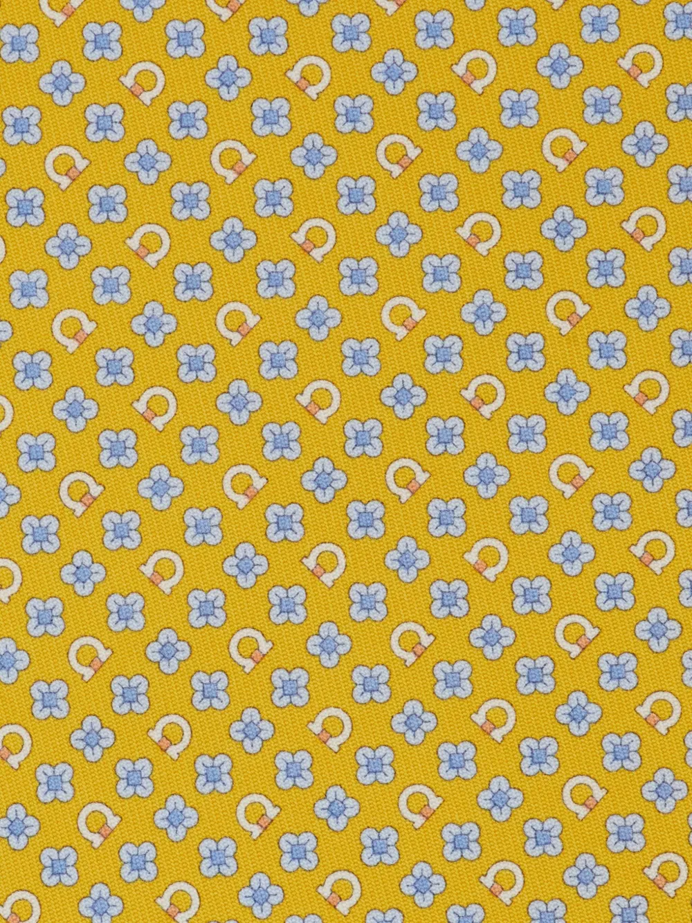 Ferragamo Zijden stropdas Geel