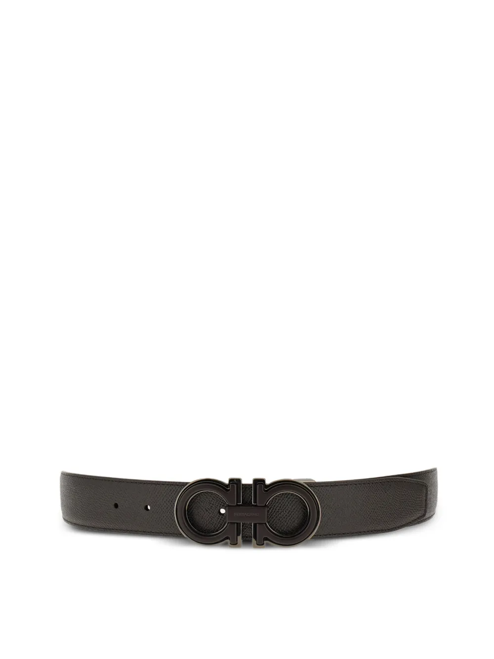 Ferragamo Gancini omkeerbare riem Bruin