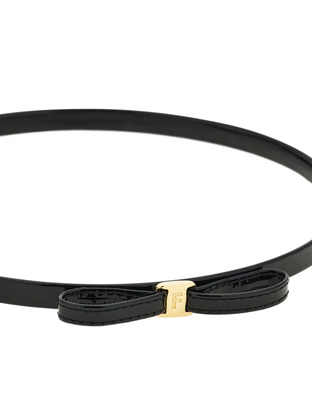 Ferragamo Mini-bow Headband In Black