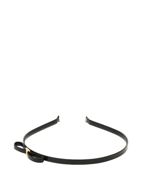 Ferragamo ミニリボン ヘアバンド | ブラック | FARFETCH JP
