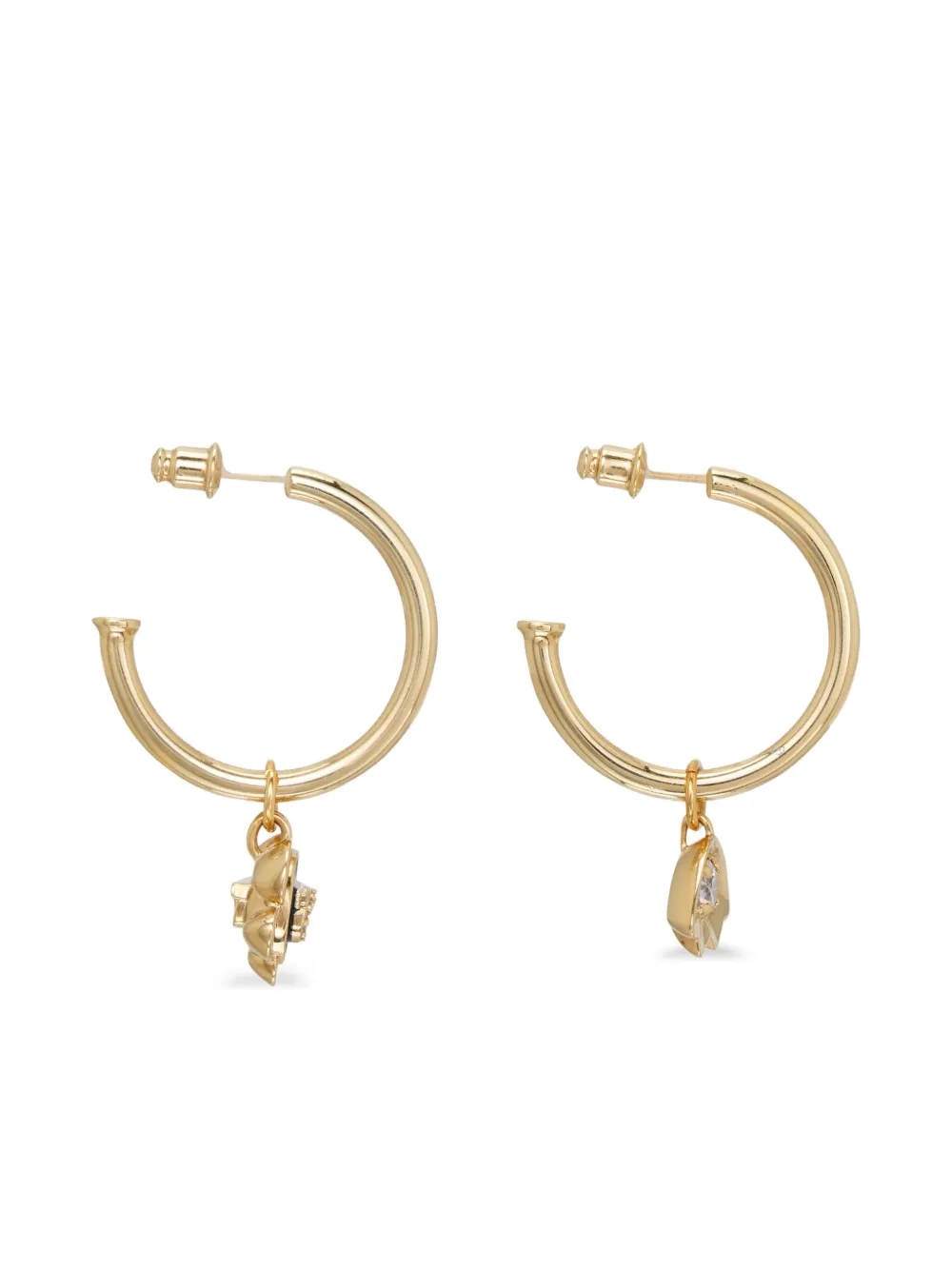  Ferragamo Pendientes De Aro Con Charm - Dorado 