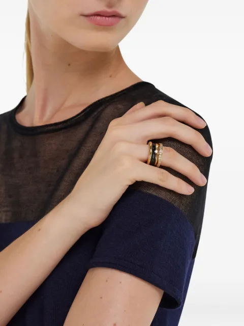 Ferragamo anillo con cristales esmaltados