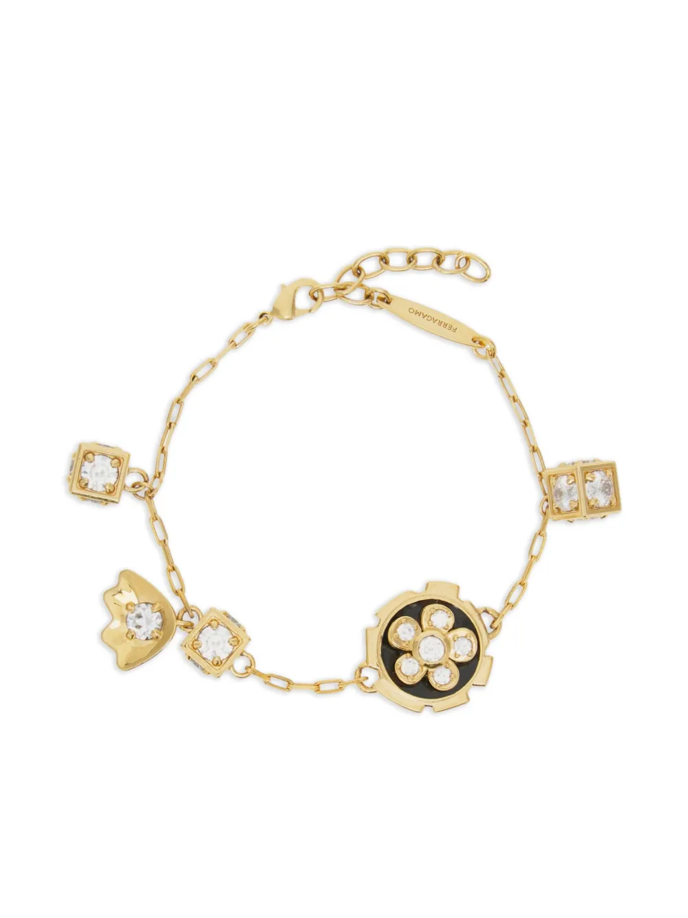Ferragamo flower-charm bracelet | Gold | Image 1