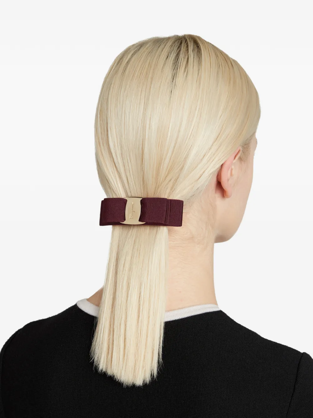 Ferragamo リボン ヘアクリップ | パープル | FARFETCH JP
