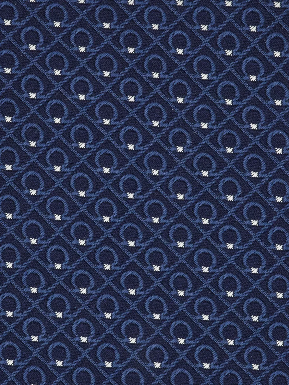 Ferragamo Stropdas met Gancini-patroon Blauw
