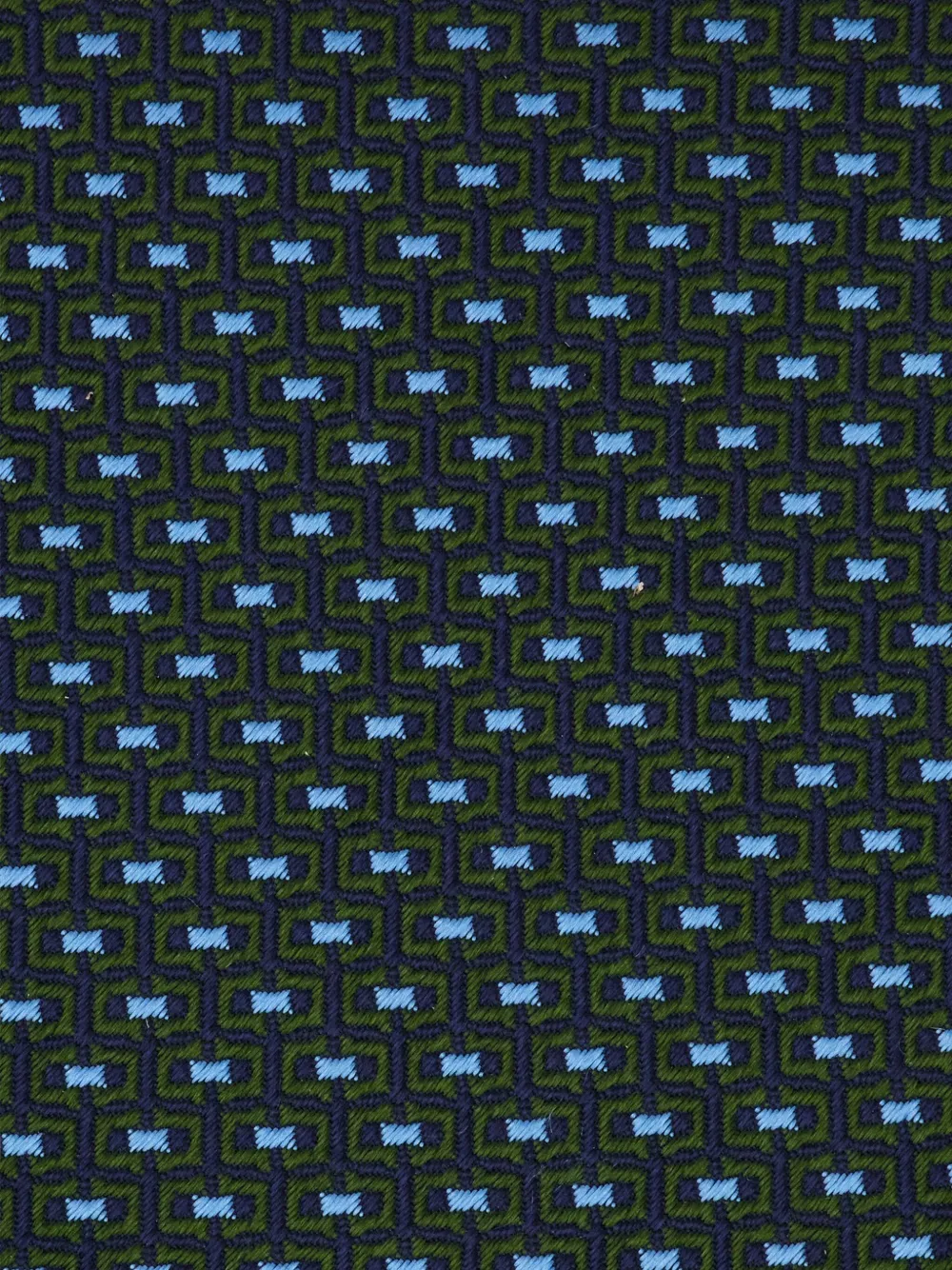 Ferragamo Gancini stropdas met jacquard Groen
