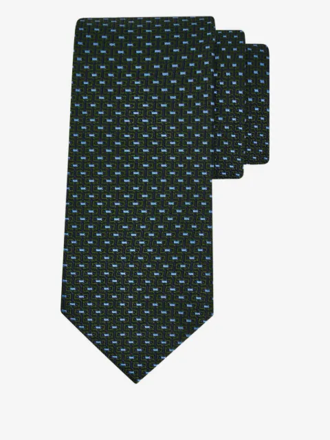 Ferragamo corbata Gancini en jacquard