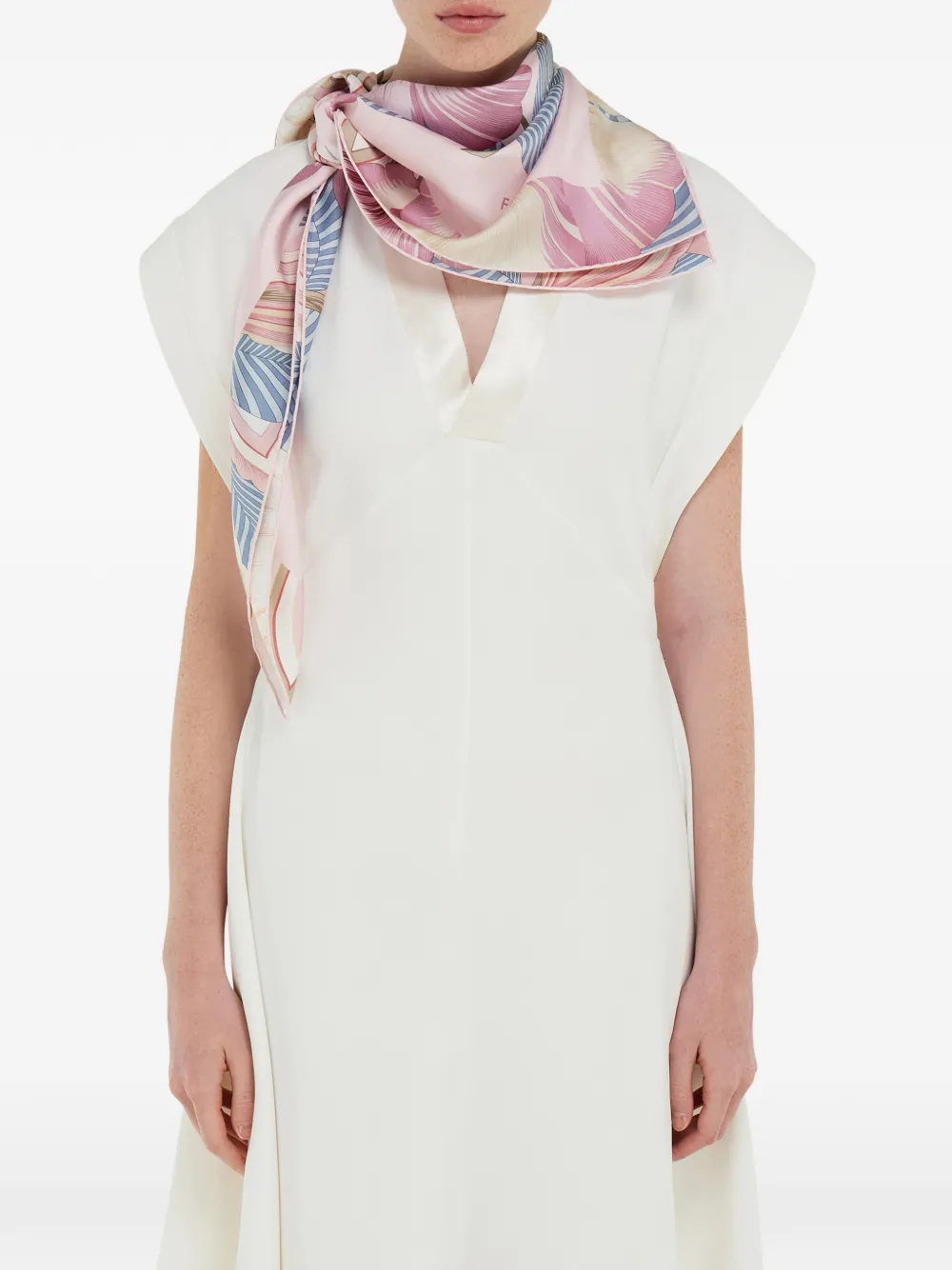 Ferragamo Floral Silk Scarf | Pink | FARFETCH