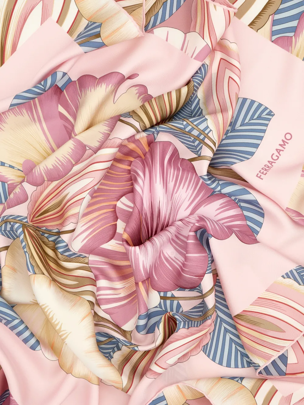 Ferragamo Floral Silk Scarf | Pink | FARFETCH